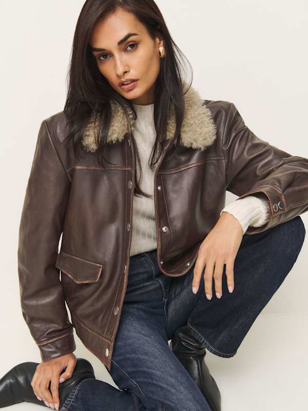 Veda Brandon Leather Jacket - Pit Stop